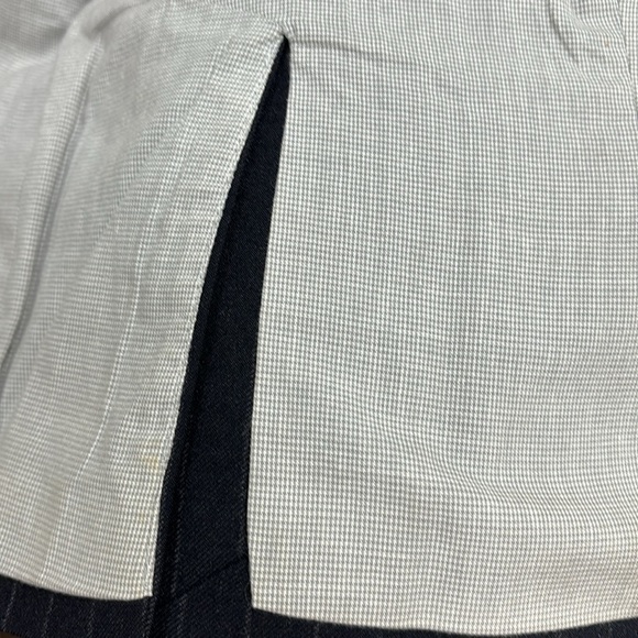 BANANA REPUBLIC Navy blue striped wool jacket rn 54023 stretch size 0 - Picture 10 of 12